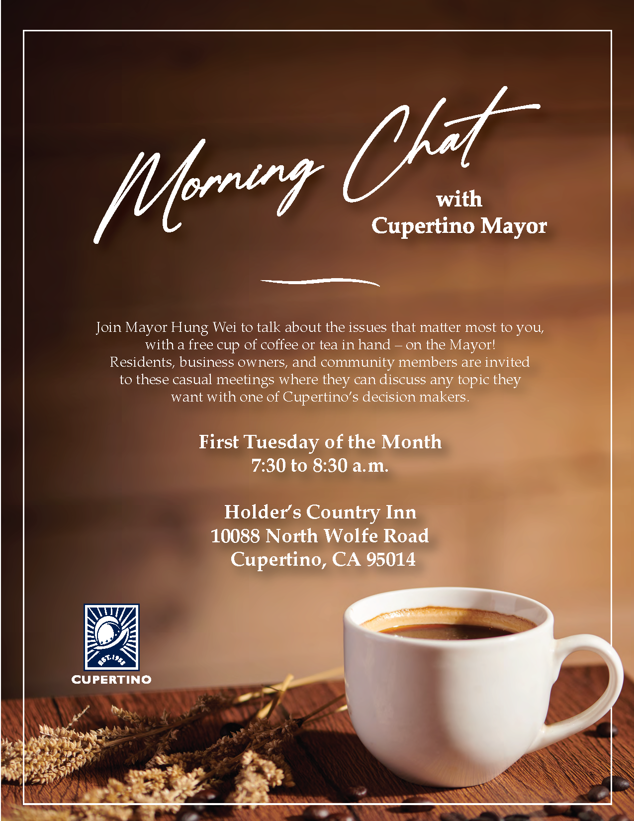 Morning Chat with Cupertino Mayor