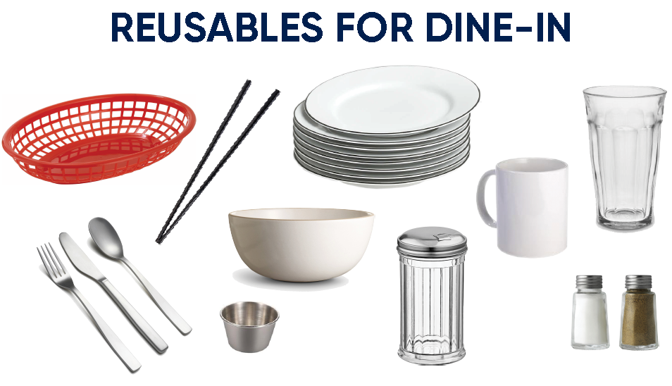 Reusables for Dine in