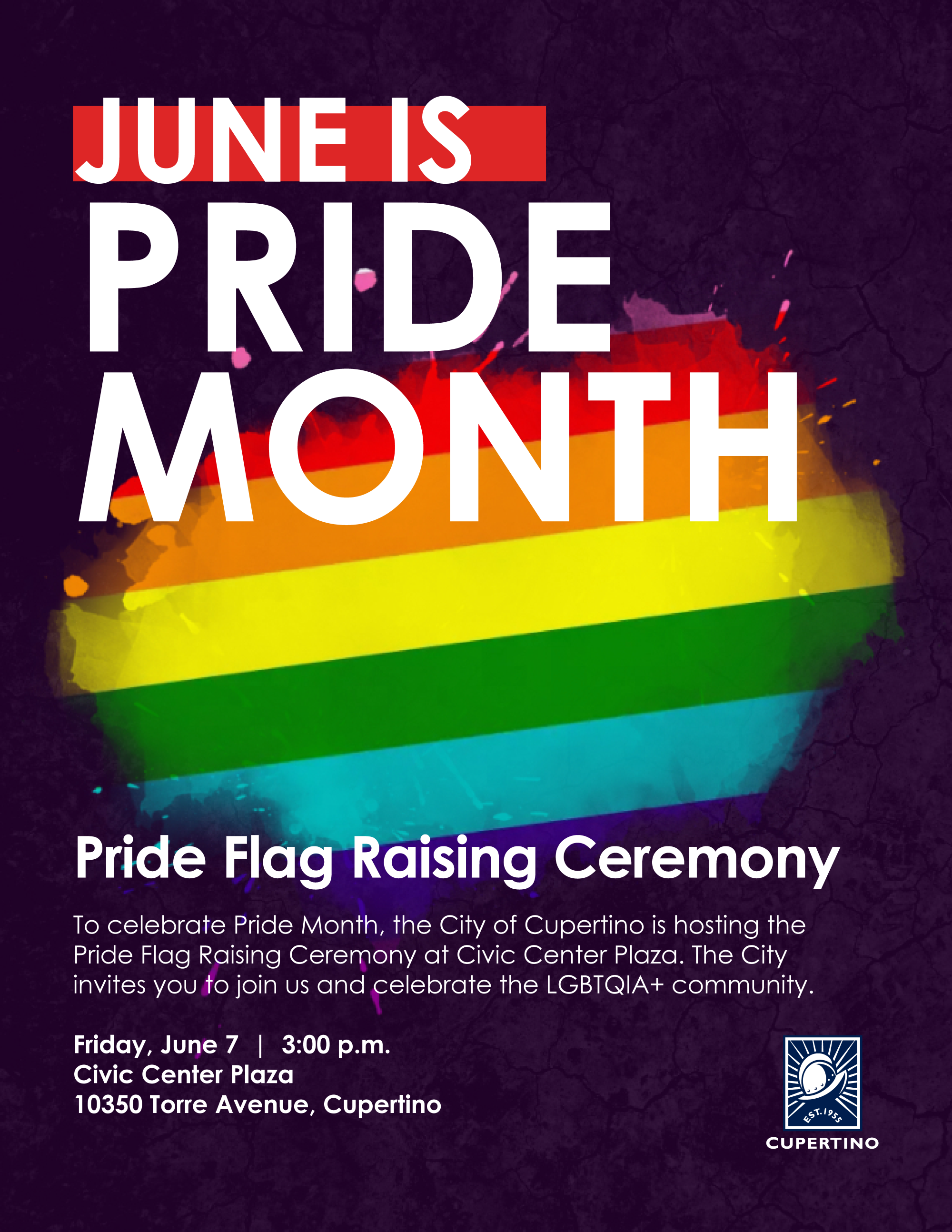 Pride Flag Raising Ceremony Flyer_2024