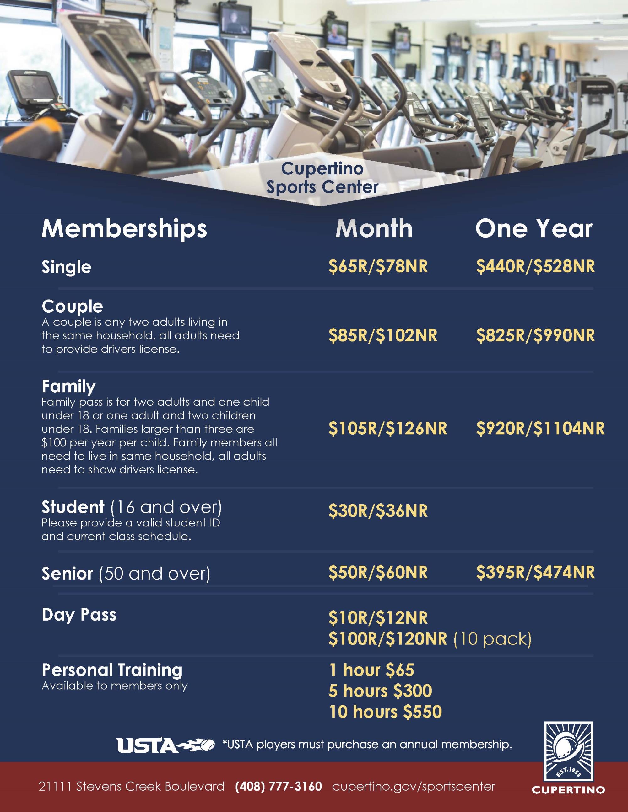 Sports Center Membership Flyer 9.10.24