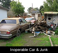 Inoperable Car and Junk